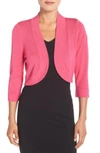 Eliza J Open Front Bolero In Fuschia