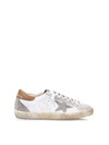 GOLDEN GOOSE WHITE LEATHER SUPERSTAR SNEAKERS,10182897