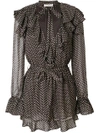 ZIMMERMANN ZIMMERMANN POLKA DOT PRINT PLAYSUIT - BLACK,3479YPAI12557273