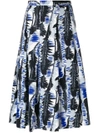 MARNI leaf print full skirt,GOMAW35J00TCW0412587857