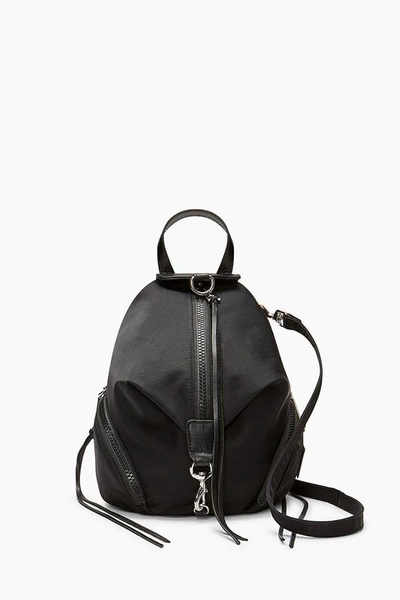 Rebecca Minkoff Convertible Mini Julian Nylon Backpack In Black