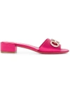 FERRAGAMO LAMPIO SLIDER SANDALS,68559512591268