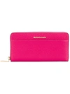 MICHAEL MICHAEL KORS MICHAEL MICHAEL KORS MERCER LEATHER WALLET - PINK,32S7GM9E9L12582147