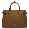 BURBERRY BURBERRY BROWN AND TAN MEDIUM BANNER TOTE,4023695