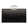 ALEXANDER MCQUEEN Black Knuckle Clasp Pouch,4604271AC8Y