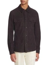 ERMENEGILDO ZEGNA Extra Lightweight Perforated Suede Jacket