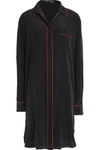 GANNI Grace floral-print silk crepe de chine shirt dress,US 4772211930118069