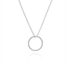 MYIA BONNER SILVER CIRCLE SPHERE NECKLACE