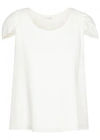 THE ROW ADA IVORY CAPE-BACK TOP