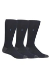 POLO RALPH LAUREN 3-PACK RIBBED SOCKS,8439PK