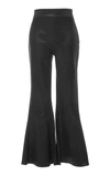 FRAME LEATHER CROPPED FLARED PANTS,LWLT0195