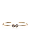 SHE BEE 14K YELLOW GOLD AND SAPPHIRE FIGURE 8 CUFF,636399