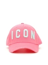 Dsquared2 Icon Baseball Cap In Rosa Turcheserosa