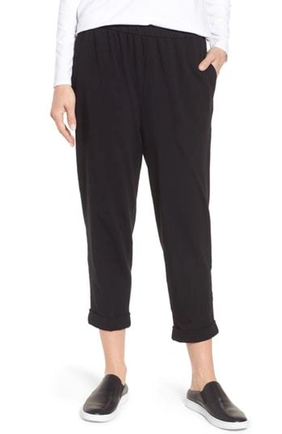EILEEN FISHER STRETCH ORGANIC COTTON CROP PANTS R7OJ-P3895M