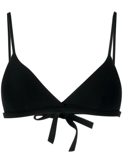 Asceno Triangle Bikini Top In Black