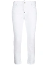 DSQUARED2 DSQUARED2 COOL GIRL CROPPED JEANS - WHITE,S75LA0964S3978112466037