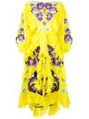 YULIYA MAGDYCH PANSIES RUFFLE TRIM DRESS,PANYEP12557377