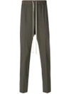 RICK OWENS drawstring tapered trousers,RU18S5394ZL12592856
