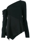 PROENZA SCHOULER open shoulder blouse,R181417AY011M12588485