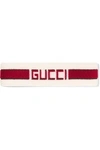 GUCCI Printed intarsia-knit headband