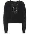 ISABEL MARANT LALEY LACE-UP SWEATER,P00294033