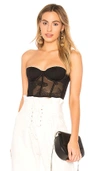 FLEUR DU MAL STRAPLESS BUSTIER,FLER-WI111