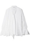 EQUIPMENT JACQUELEEN WASHED-SILK BLOUSE