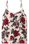 EQUIPMENT LAYLA FLORAL-PRINT WASHED-SILK CAMISOLE