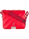 OFF-WHITE OFF-WHITE DIAG PADDED FLAP BAG - RED,OWNA011R18906001200012596067