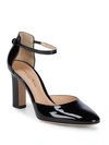 GIANVITO ROSSI ANKLE-STRAP LEATHER PUMPS,0400097226563