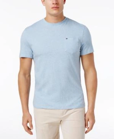 Tommy Hilfiger Big & Tall Core Beach Mens Cotton Short Sleeve T-shirt In Malaga Blue