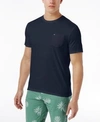 Tommy Hilfiger T-shirt With Round Neck And Short Sleeves In Navy Blazer