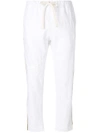 FREECITY FREECITY DRAWSTRING CROPPED TROUSERS - WHITE,PS18FCBSLP102S12579194