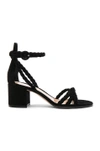 GIANVITO ROSSI GIANVITO ROSSI BRAIDED SUEDE LIYA SANDALS IN BLACK,G60172 60RIC CAM