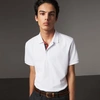 BURBERRY Tartan Trim Cotton Piqué Polo Shirt,40672541