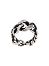 Werkstatt:münchen Mixed Chain Ring In Metallic