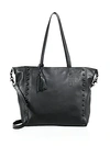 LOEFFLER RANDALL STUDDED LEATHER TOTE,0400097126850