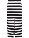 PROENZA SCHOULER striped slit skirt,R182747KY11812590689