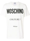 Moschino Couture Man T-shirt White Size L Organic Cotton