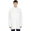 CALVIN KLEIN 205W39NYC CALVIN KLEIN 205W39NYC WHITE OVERSIZED WESTERN SHIRT,MWTA82 C174