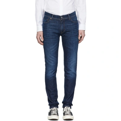 Acne Studios Jeans Mit Schmalem Bein Aus Ausgewaschenem Denim In Blue