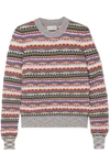 CARVEN TEXTURED COTTON-BLEND SWEATER