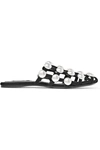 ALEXANDER WANG AMELIA STUDDED SUEDE SLIPPERS