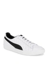 PUMA Quilted Leather Trainers,0400096972694