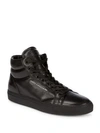 JOHN GALLIANO High Top Leather Sneakers,0400095653047