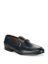 Saks Fifth Avenue Firenze Leather Loafers In Navy