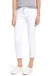 Ag The Prima Mid Rise Crop Cigarette Jeans In White