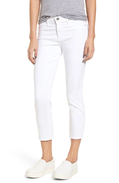 Ag The Prima Mid Rise Crop Cigarette Jeans In White