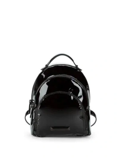 Kendall + Kylie Sloane Mini Patent Backpack In Black
