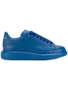 Alexander Mcqueen Raised-sole Low-top Leather Trainers In Light Blue